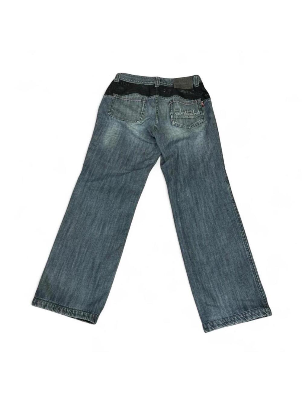 FUBU collection unique denim jeans